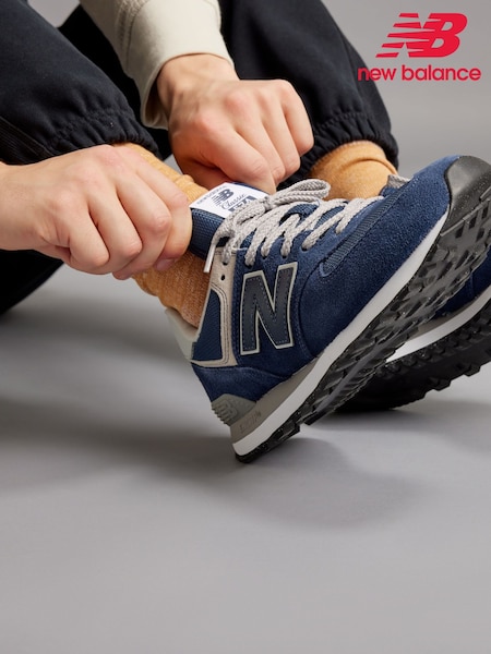 Темно-синий - New Balance Mens 574 Trainers (M52466) | €126