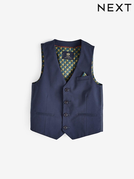 Navy Blue Stand Alone Waistcoat (12mths-16yrs) (M52708) | €19 - €32