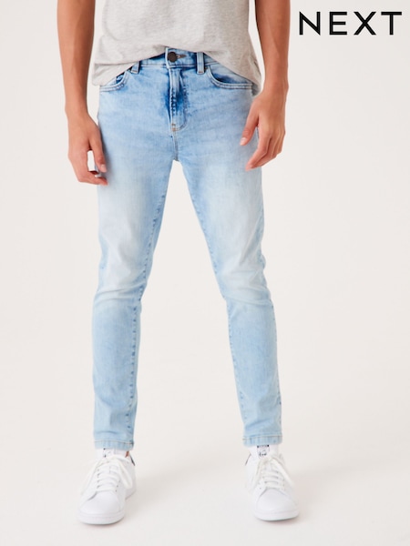 Blue Bleach Skinny Fit Stretch Jeans (3-16yrs) (M52712) | 41 QAR - 58 QAR