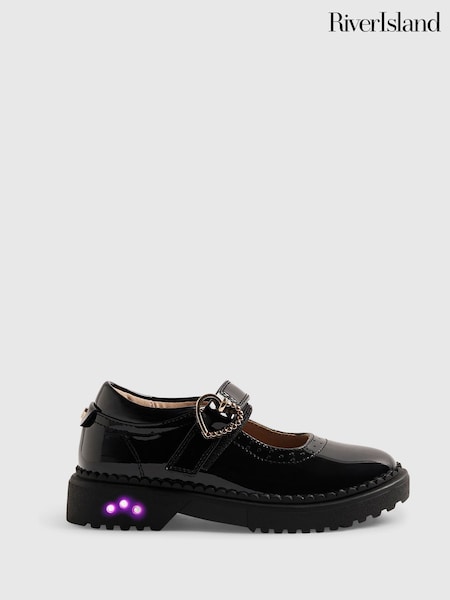 Black - River Island Back To School Light Up Shoes