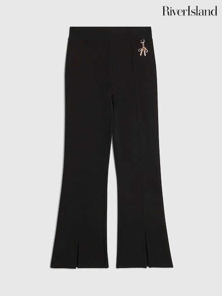 Black - River Island Back To School Kickflare Leggings