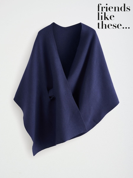 Navy - Friends Like These Pull Through Knitted Capri
