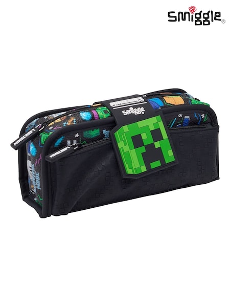 Black - Smiggle Minecraft Utility Pencil Case