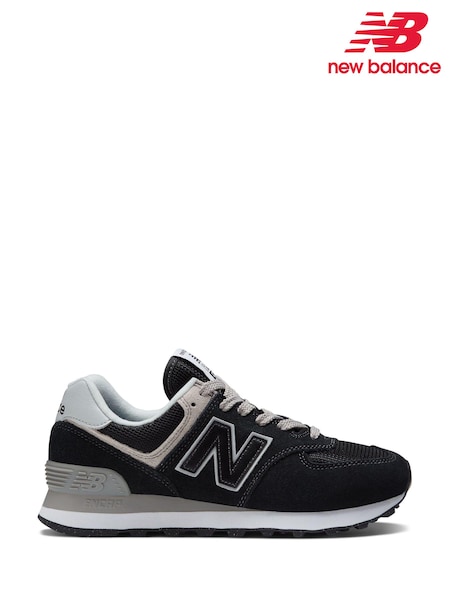 New Balance Black Womens 574 Trainers (M54156) | €73