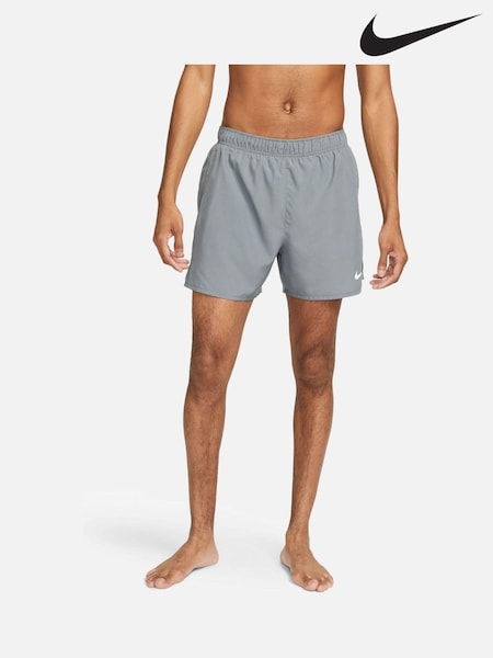 Ljus Grå - Regelbunden - Nike Dri-fit Challenger 5 Inch Briefs Lined Running Shorts (M55346) | kr740
