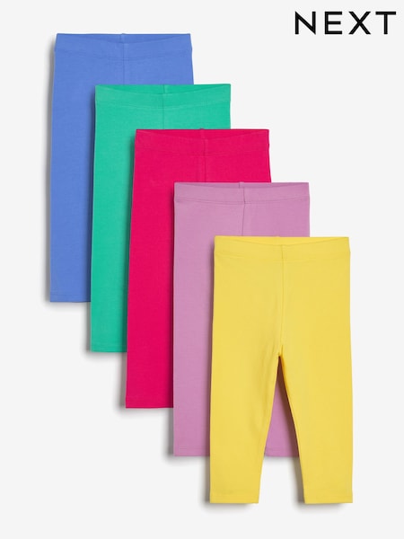 Bright 5 Pack Cotton Leggings (3mths-7yrs) (M56331) | € 14 - € 18