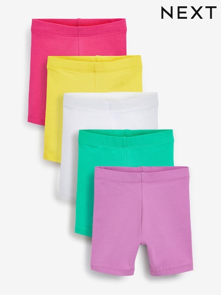 Bright 5 Pack Cotton Cycling Shorts (3mths-7yrs) (M56340) | €3.50 - €6