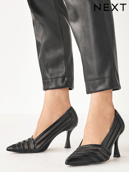 črna - Forever Comfort® Strip Mesh Court Heels (M57173) | € 15
