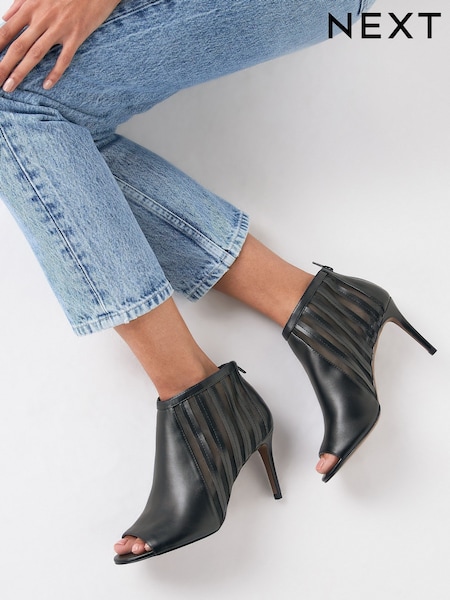 Black Forever Comfort® Mesh Panel Shoe Boots (M57194) | € 29
