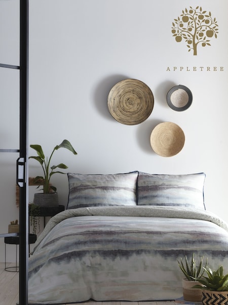 Appletree Blue Landscape 100% Cotton Duvet Cover And Pillowcase Set (M58060) | $55 - $94