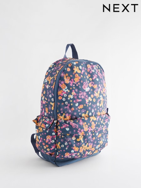 Navy Floral Backpack (M58879) | €23