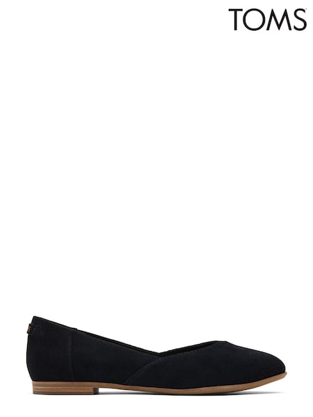 TOMS Black Jutti Neat Suede Shoes (M59285) | €49