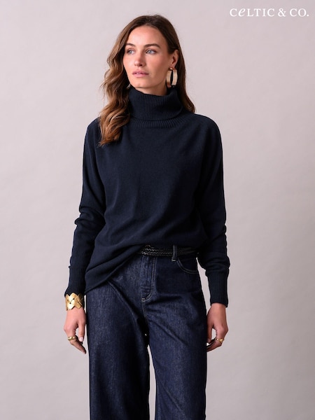 Celtic & Co. Womens Geelong Slouch Roll Neck Jumper (M62152) | AED786