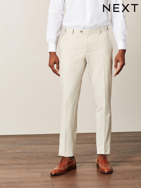 Ecru White Motion Flex Stretch Suit Trousers (M62929) | €8
