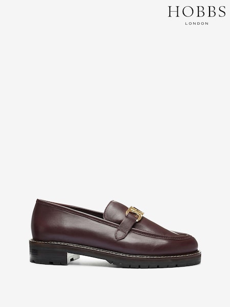 Hobbs Red Peyton Loafers (M63647) | €178