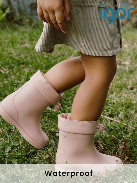 Бледно-розовый - Igor Waterproof Bimbi Euri Ankle Wellies (M64407) | €36
