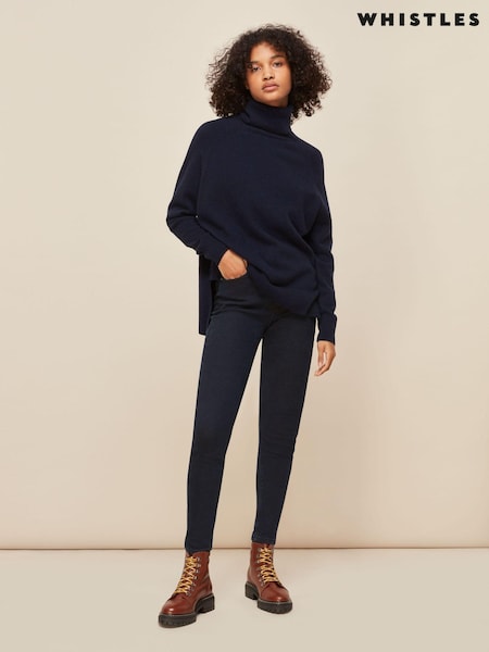Whistles Blue Sculptured Skinny Jeans (M65026) | €56