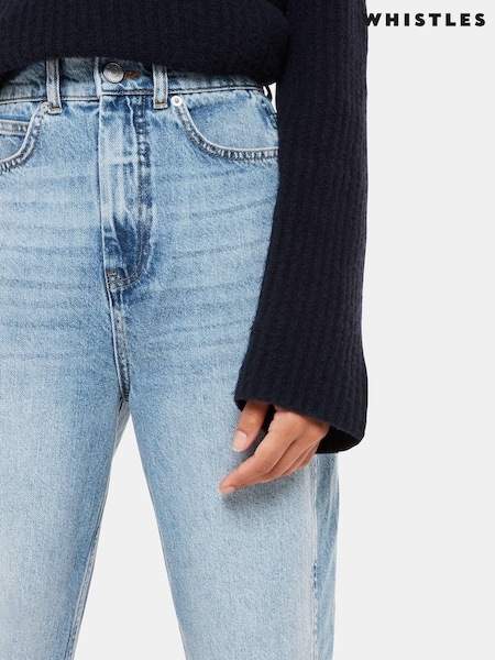 Whistles High Waist Barrel Taper Leg 100% Cotton Jeans (M65027) | €150