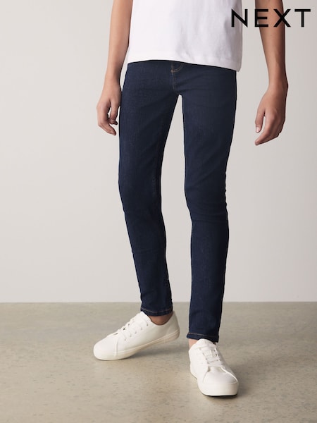 Blue Dark Super Skinny Fit Stretch Jeans (3-16yrs) (M65067) | €13 - €18