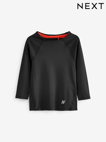 Черный - Long Sleeve Base Layer (3-16yrs) (M65070) | €9 - €16