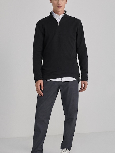 Springfield Grey Textured Two-Tone Formal Chinos (M67572) | €79