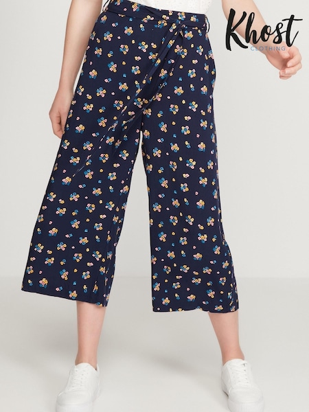 Khost Clothing Blue Ditsy Print Culottes (M67789) | €17
