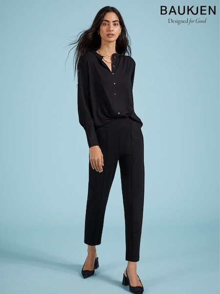 Baukjen Elizabeth Black Trousers With Lenzing Ecovero™ (M68190) | €86