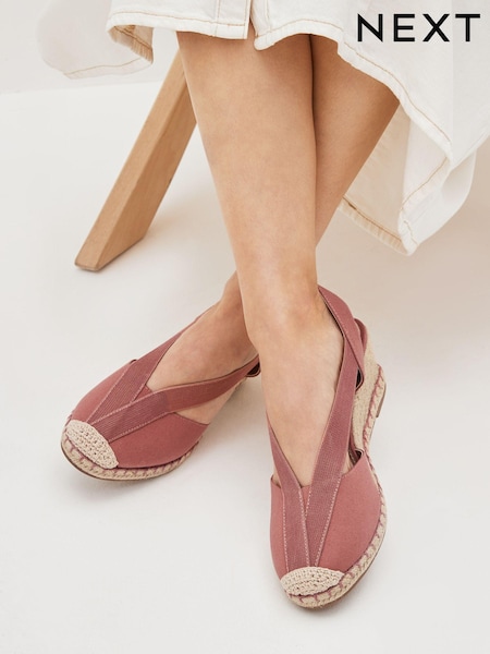 Pink Regular/Wide Fit Forever Comfort® Elastic Closed Toe Wedges (M68338) | € 6