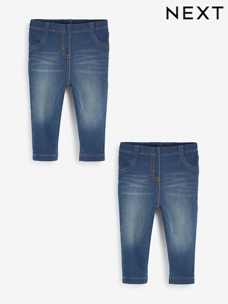 Denim 2 Pack Elasticated Waist Jeggings (3mths-7yrs) (M70222) | €8.50 - €11.50