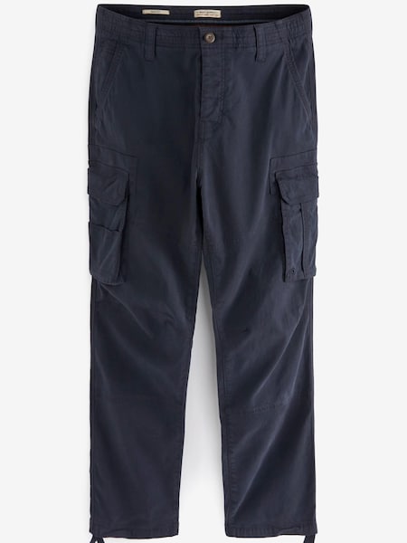 Marineblau/blau - Next Authentic Stretch Cotton Blend Slim Fit Cargo Trousers (M70448) | 20 €