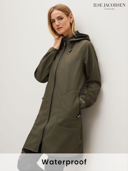 Ilse Jacobsen Waterproof A Line Softshell Raincoat (M71084) | AED1,532