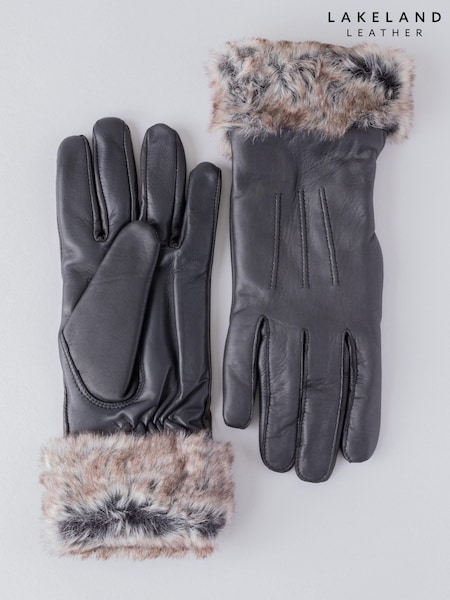 Lakeland Leather Black Holly Leather Gloves (M71476) | R$ 395