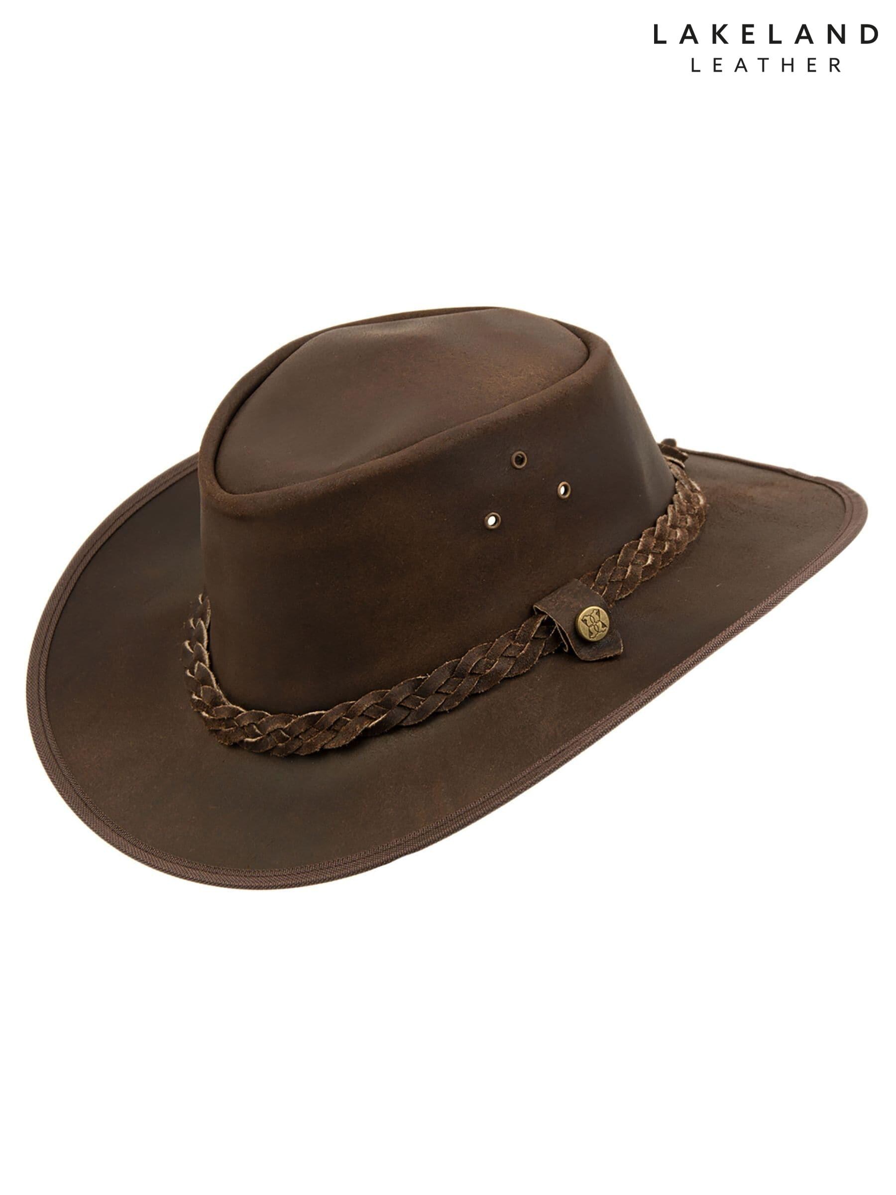 Plain leather hat best sale