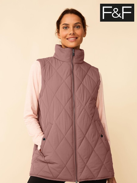 F&F Pink Diamond Quilted Gilet (M71554) | €15.50