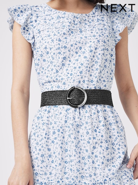 Negro - Raffia Wide Belt (M71590) | 21 €