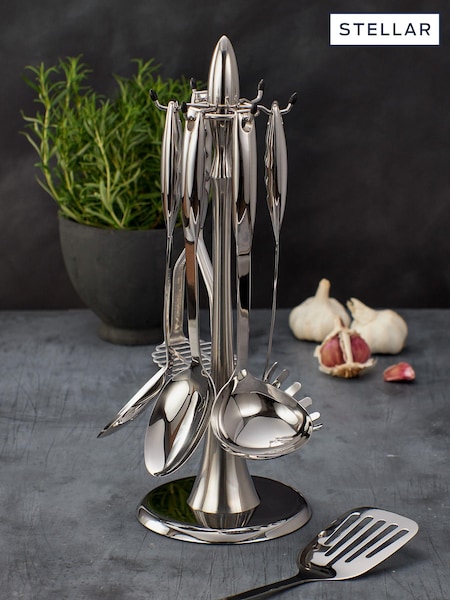 Stellar 6 Piece Silver Premium Kitchen Carousel Tool Set (M71700) | €188