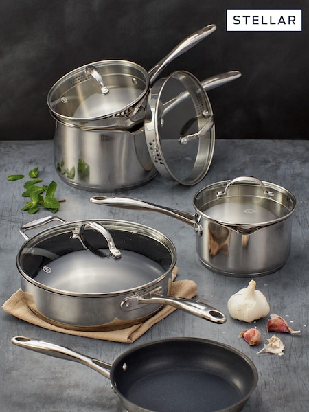 Stellar 7000 5 Piece Draining Saucepan Set (M71749) | € 200