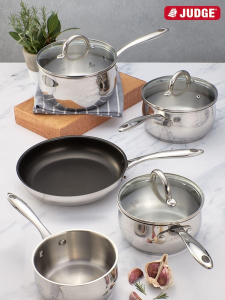 Judge Silver Classic 5 Piece Saucepan Set (M71762) | kr3 160