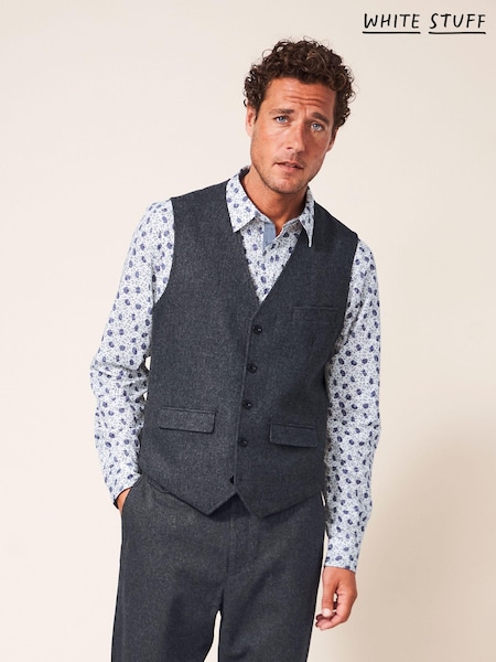 White Stuff Grey Heath Regular Fit Waistcoat (M72923) | €53