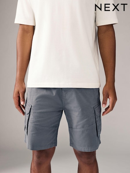 Серый - 100% Cotton Cargo Shorts (M74179) | €28