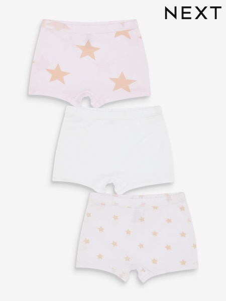 Blanco/rosa - 3 Pack Kind To Skin Shorts (1.5-12yrs) (M74327) | 17 € - 19 €