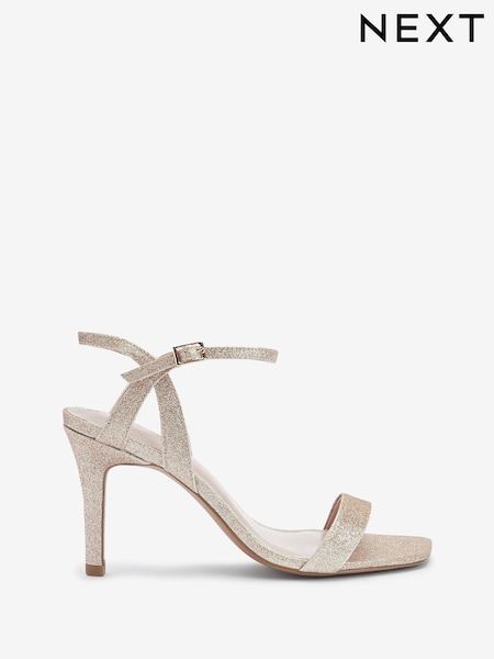 Shimmer Extra Wide Fit Forever Comfort® Strappy Skinny Heel Sandals (M76002) | € 9