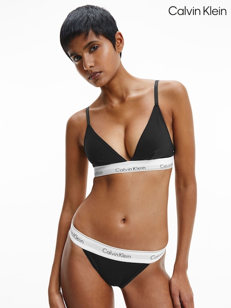 Calvin Klein Black Modern Cotton Bikini Knickers (M76006) | €17
