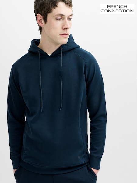 Көк - Regular French Connection Smart Drawstring Pullover Hoodie