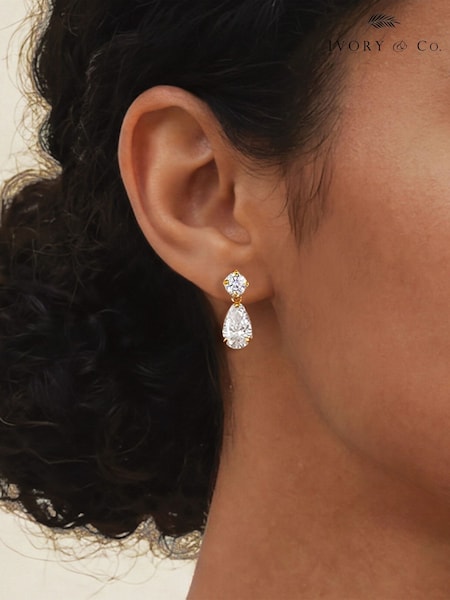 Gold Tone - Ivory & Co Imperial Earrings