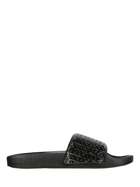 Skechers Black Pop Ups New Spark Womens Slides (M77607) | €16