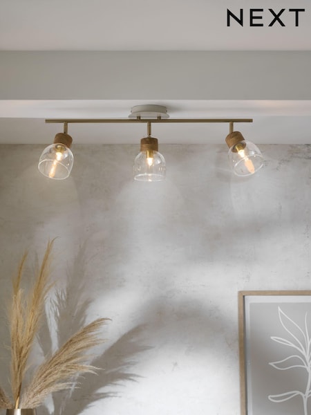 Clear Torsten 3 Light Spot Flush Ceiling Light (M78343) | €119