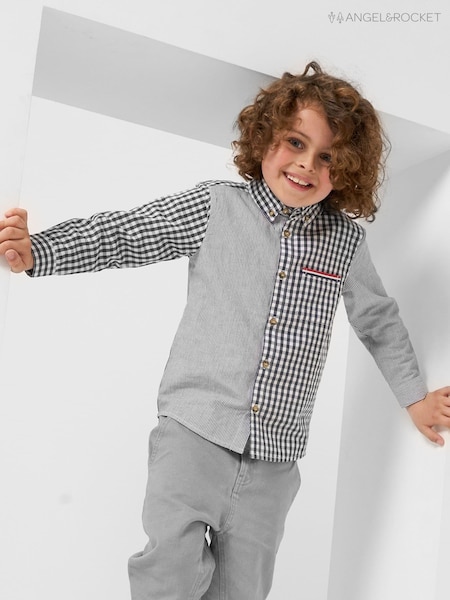 Angel & Rocket Chris 100% Cotton Cut And Sew Shirt (M79233) | 91 LEI - 108 LEI