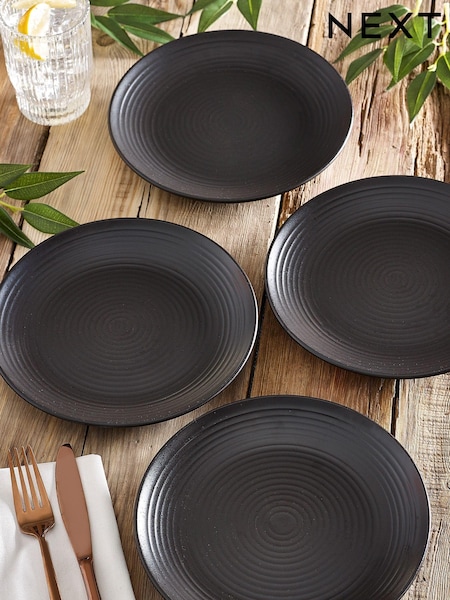 Black Bronx Set of 4 Side Plates (M79771) | €13