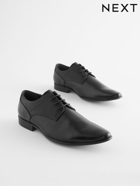 Black Wide Fit Derby Shoes (M80390) | €18